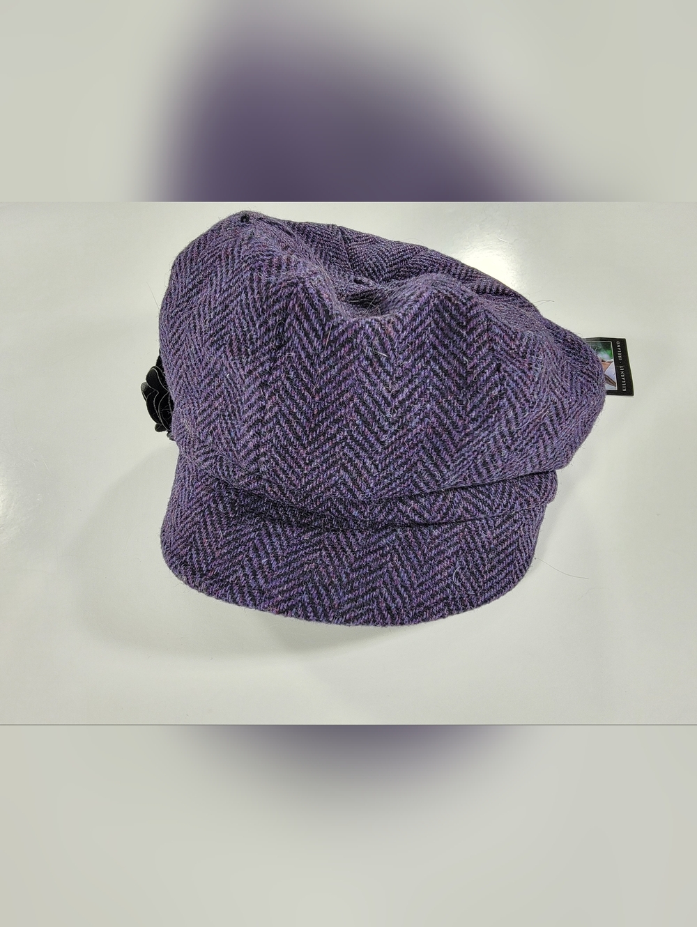 NEW Mucros Weavers Newsboy Hat Women's Irish Wool Tweed Made in Ireland Purple